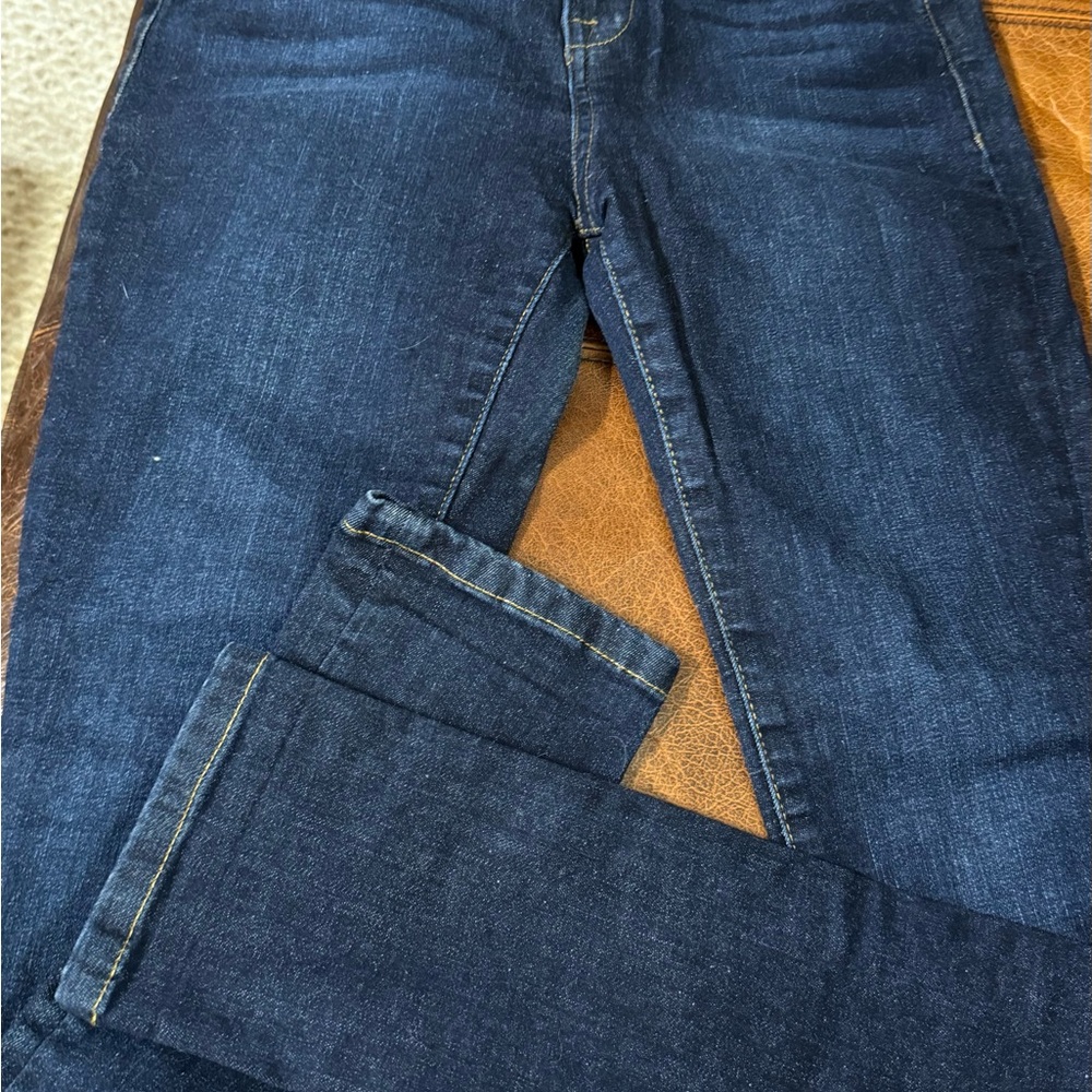 Tommy Hilfiger Dark Blue Denim with Yellow Stitching